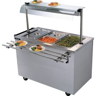 ओवन शेल्फ के साथ चैट काउंटर