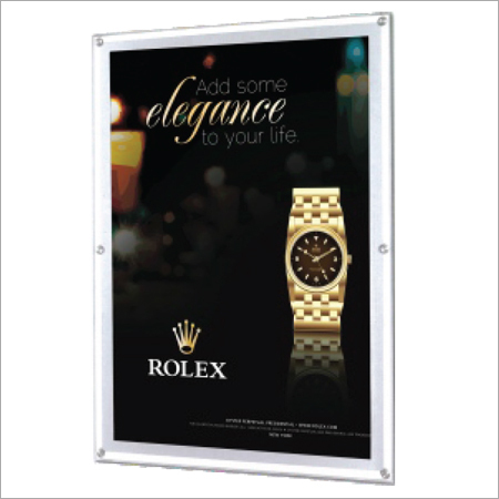 एलईडी लाइट पैनल क्रिस्टल फ्रेम - एकल पक्ष