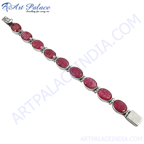 Rose Quartz Pink Stone Bracelet