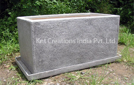 Spotted Granite Vertical Planter