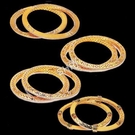 Fashionable Gold Bangles