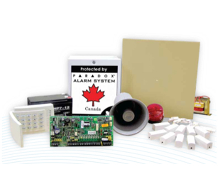 Home Security Systems - Plastic & Metal, 10x10x5 Inches | 16 Zones, 110 dB Siren, 2.4 GHz Wireless, 12V DC Power