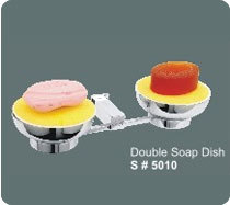 स्क्वायर डबल साबुन डिश