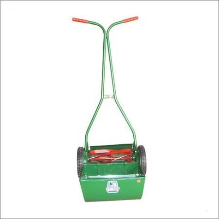 Grass Mower - Heavy Metal Build, 12"-18" Sizes | Six Hardened Steel Blades, User-Friendly Design, Non-Skid Rubber Tyres