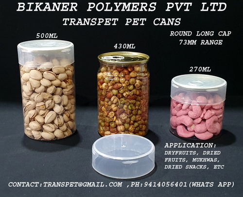लंबी टोपी के साथ पालतू डिब्बे