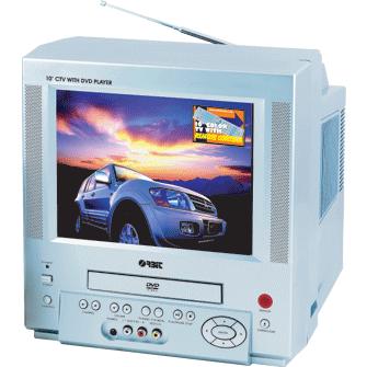 VEDA - 10" CTV जिसमें DVD प्लेयर और रिमोट कंट्रोल है