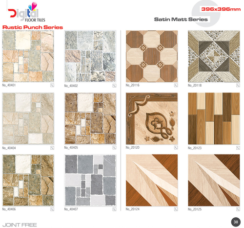 Multi Color Satin Matt Ceramic Floor Tiles