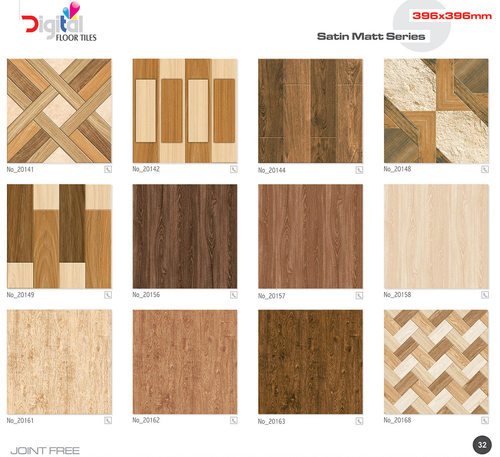 Ceramic Vitrified Floor Tiles - 8-10mm Thickness, Polished Finish, Multi-Color Square Design