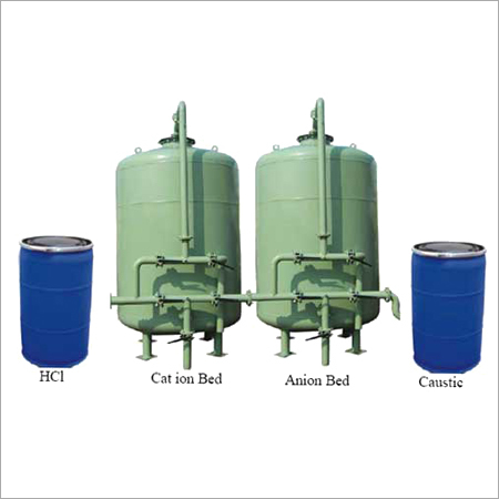 Demineralisation Plant - FRP/Mild Steel, SS 316 L (Quartz Lined), 500LPH-100m3/Hr | Upflow Design, Counter-Current Regeneration, Low Maintenance, Efficient Ion Exchange, Ideal for Diverse Applications