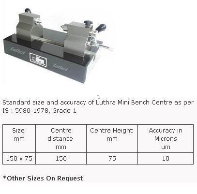मिनी बेंच सेंटर ग्रेनाइट बेस