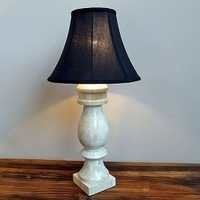 Bone Inlay Balaster Lamp White