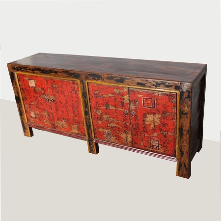 Distressed Painted Sideboard