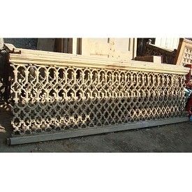 Cast Iron Work Wood Railing