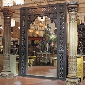 Carved Wooden Mirror Frame