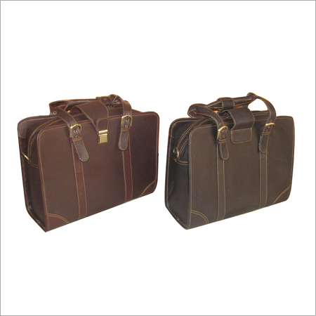 लेदराइट लैपटॉप कम फाइल बैग