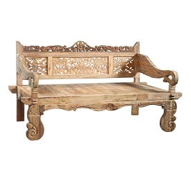 Carved Teak Daybed