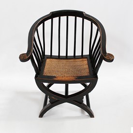 Carved Wood Arm Chair