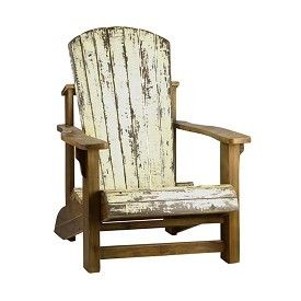 Reclaimed Wood Painted Arm Chair