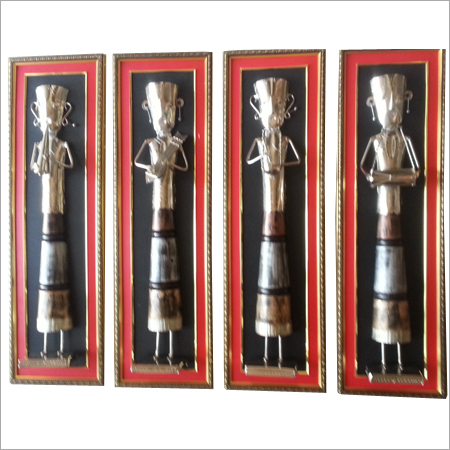 Metal Handicrafts - Silver and Brown, 12x25 Inches | Antique Imitation, Carved Folk Art, Eye-Catching Pattern, Perfect for Home and Holiday Decoration