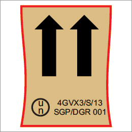 UN प्रमाणित 4GV फाइबरबोर्ड बॉक्स