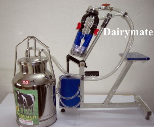 Stainless Steel Hand Operated Eco Model Milking Machine