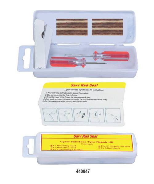 साइकिलों के लिए ट्यूबलेस टायर मरम्मत किट Sarv Seal