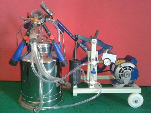 Stainless Steel Hand Cum Motor Milking Machine