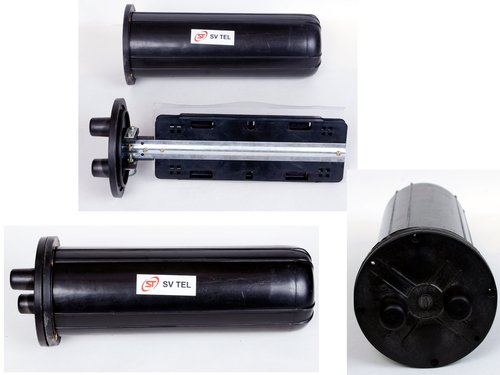 Black Fiber Optic Joint Closure