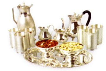 सांछी चांदी के बर्तन की रेंज