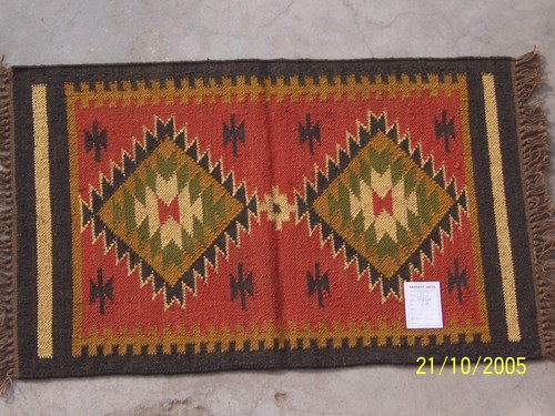 प्रिंटेड वूल रग्स बैक मटेरियल: कैनवास लेटेक्स