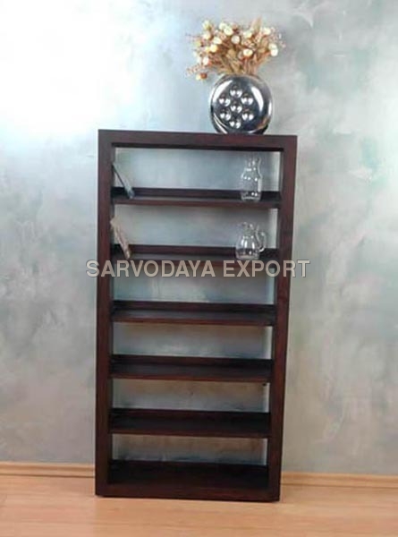 लकड़ी का लिविंग रूम रैक