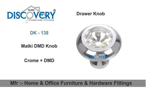 Silver Diamond Drawer Knob