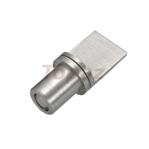 Silver Brass Conceal Self Button