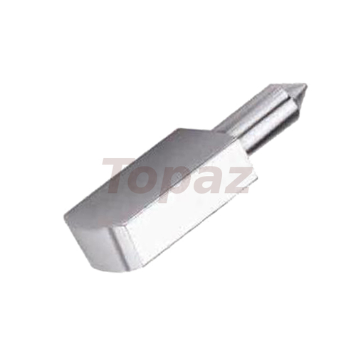 Silver Flat Self Button