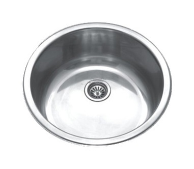 एकल बाउल सिंक आकार: 17" गोल