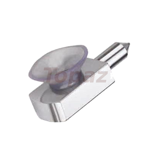 Silver Flat Self Button (With Vacuum)
