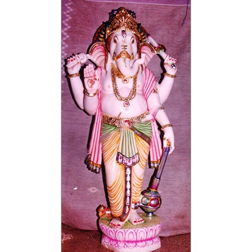 Marble Ganesh Standing - Feature: Eco-Friendly