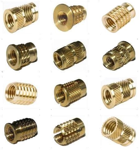 Round Brass Threaded Molding Inserts