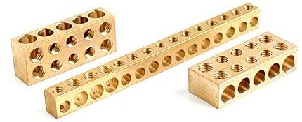 Brass Earthing Terminal - Brass Material, 3-5 Inch Size | Plated Surface Treatment for Improved Durability and Corrosion Resistance