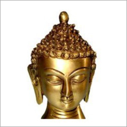 पीतल का बुद्ध सिर