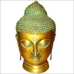 धातु पीतल बुद्ध सिर