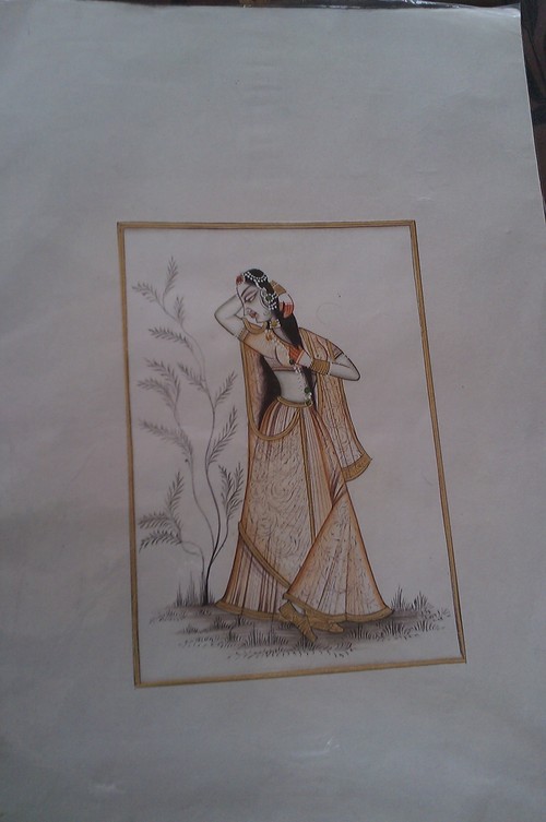 रेशमी कपड़े की पेंटिंग्स