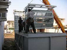 Scraper conveyor with Drum