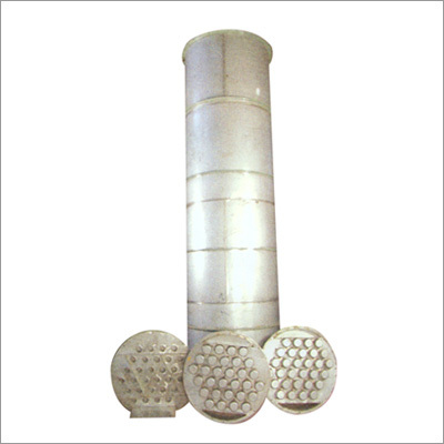 बबल कैप ट्रे के साथ आसवन कॉलम