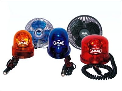 घूमने वाले लैंप और केबिन पंखे