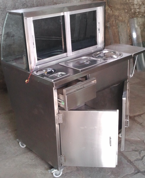 Gray Pani Puri Counter