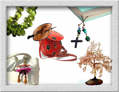 फैशन एसेसरीज - बैग चार्म्स, बुकमार्क्स