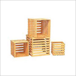Wooden Storage Crates - Pine Wood, Variable Dimensions, Light Brown Color | Customizable Sizes, Durable, Pest Resistant, Water Resistant, Safe Storage
