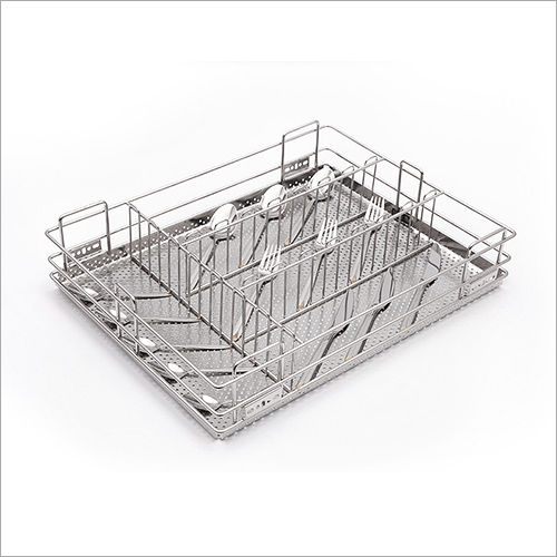 Stainless Steel Cutlery Basket