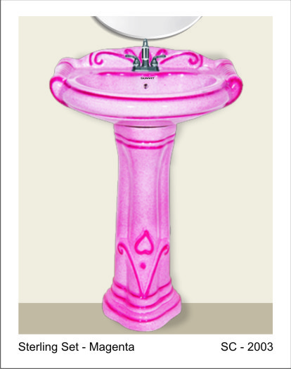 पेडस्टल के साथ कोई भी रंग का रॉयल वॉश बेसिन